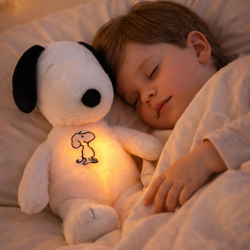 MYLO – der atmende & leuchtende Teddy | Beruhingendes Plüschtier für Kinder und Erwachsene